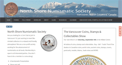 Desktop Screenshot of northshorenumismaticsociety.org